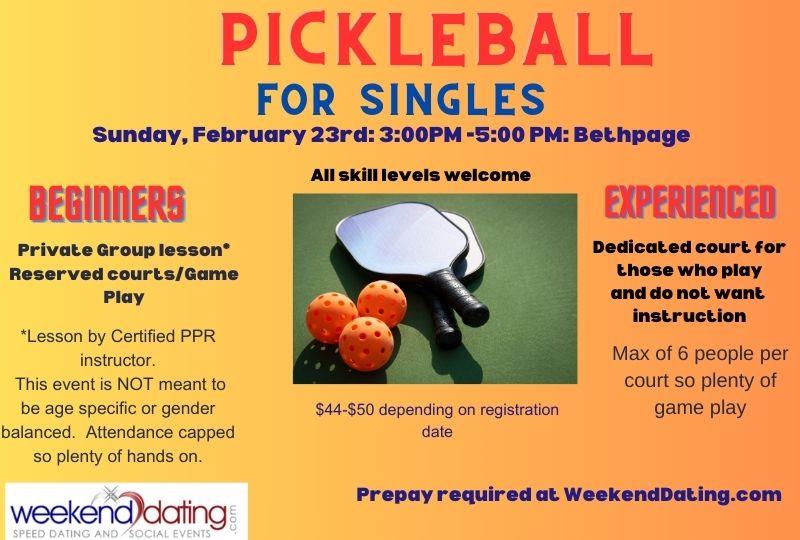 Long Island Pickleball February 2025 singles